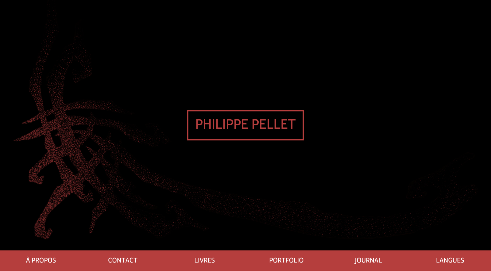 Homepage of philippe-pellet.art, comic book artist portfolio.
