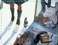 "SHE KNOWS", a painting by messalyn after "Neon Genesis Evangelion" by studio Gainax (thumbnail).